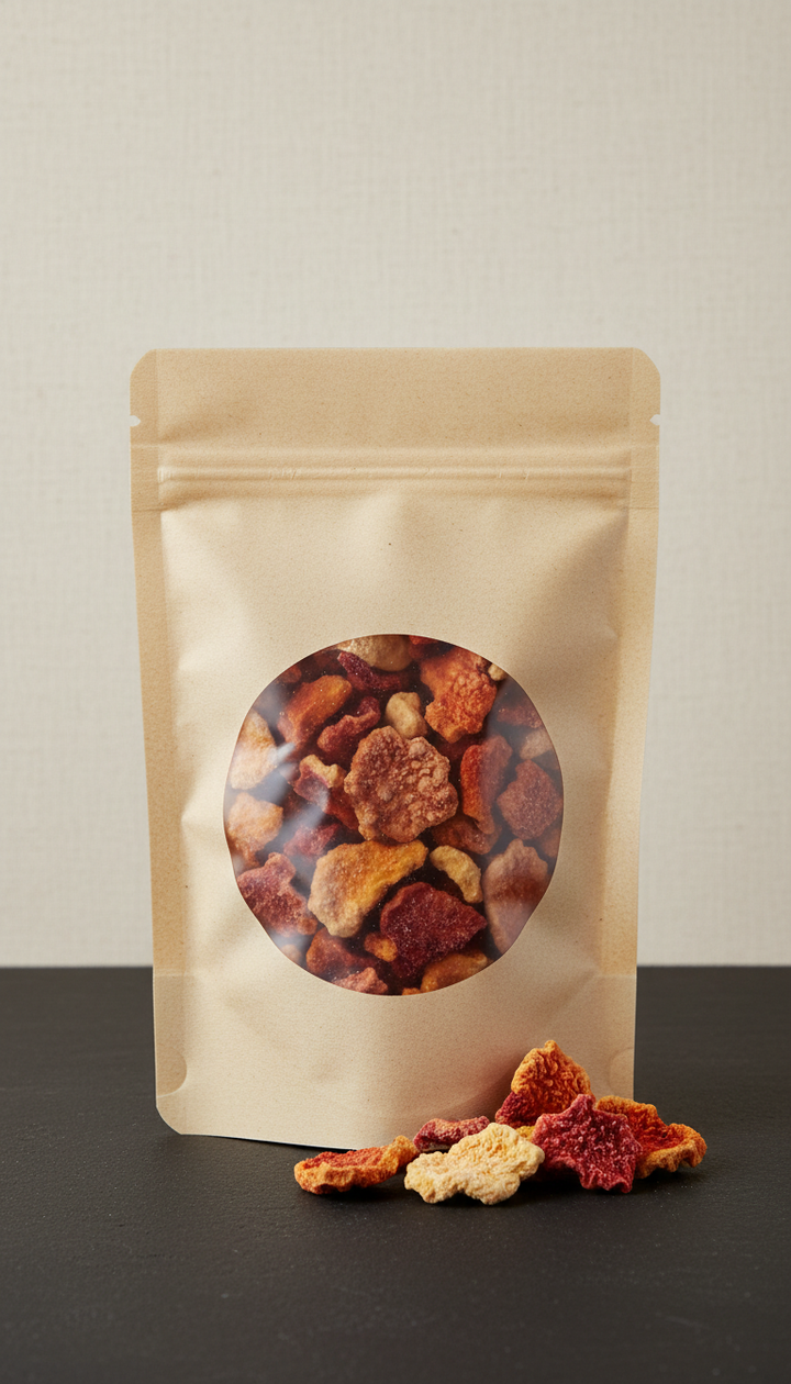 Freeze-Dried Ruby Nectarine Slices